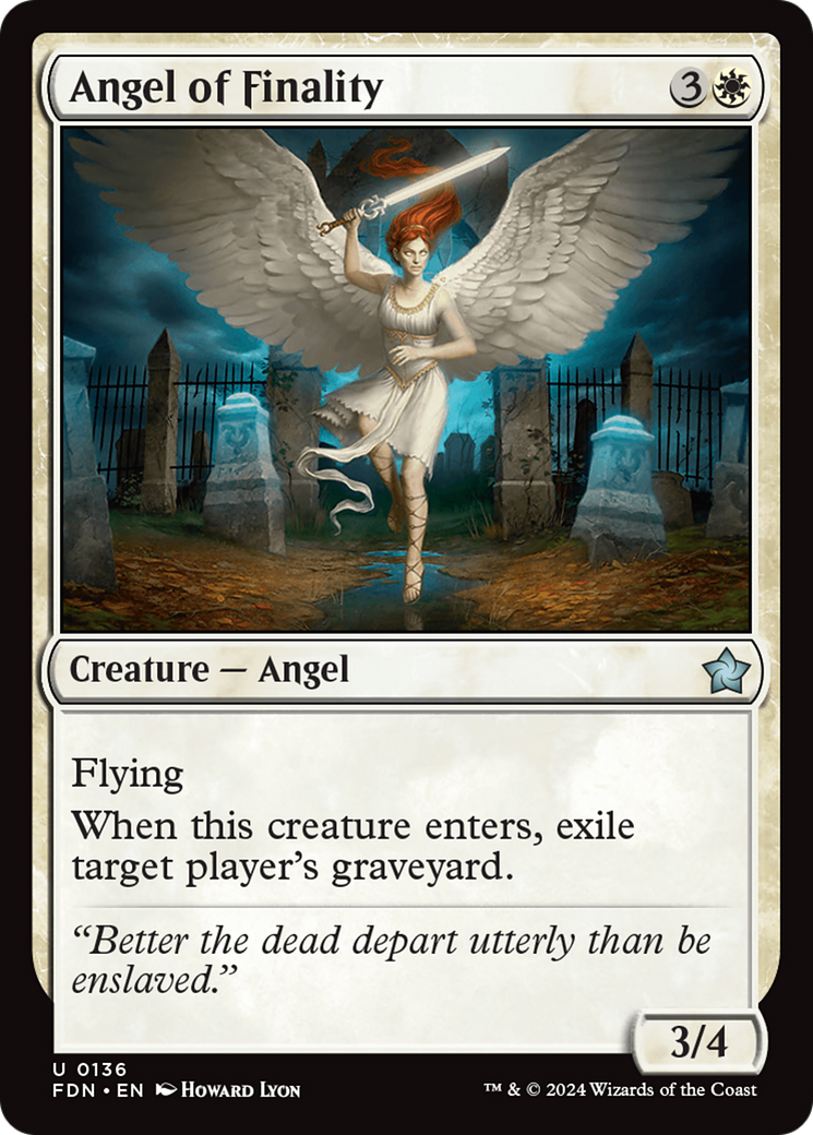 Angel of Finality [Foundations] MTG Single Magic: The Gathering | Red Claw Gaming