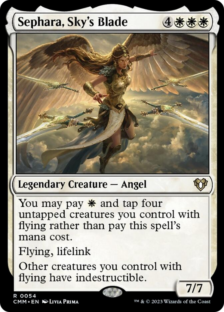 Sephara, Sky's Blade [Commander Masters] MTG Single Magic: The Gathering | Red Claw Gaming