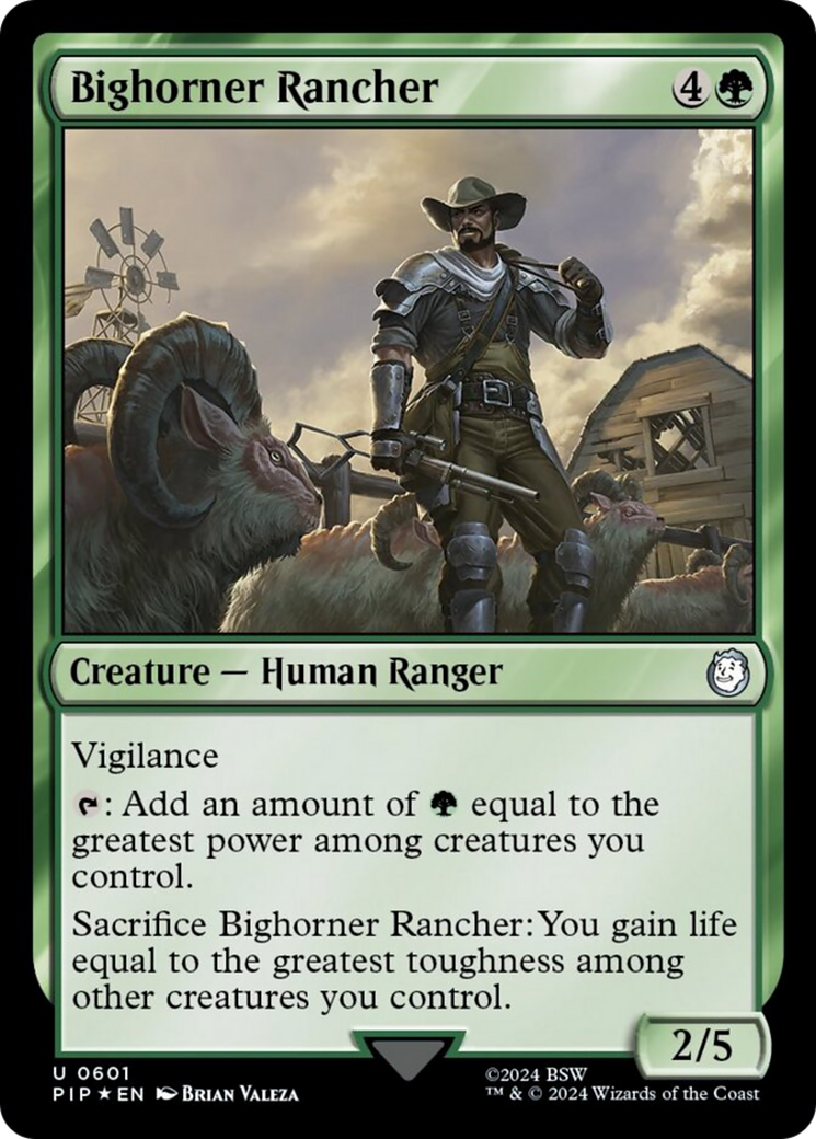 Bighorner Rancher (Surge Foil) [Fallout] MTG Single Magic: The Gathering    | Red Claw Gaming