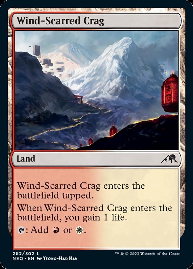 Wind-Scarred Crag [Kamigawa: Neon Dynasty] MTG Single Magic: The Gathering    | Red Claw Gaming