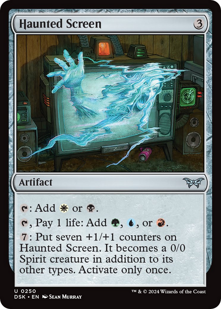 Haunted Screen [Duskmourn: House of Horror] MTG Single Magic: The Gathering    | Red Claw Gaming