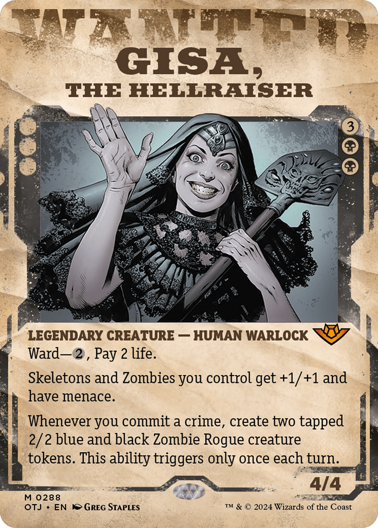 Gisa, the Hellraiser (Showcase) [Outlaws of Thunder Junction] MTG Single Magic: The Gathering    | Red Claw Gaming