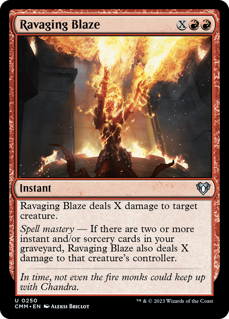 Ravaging Blaze [Commander Masters] MTG Single Magic: The Gathering    | Red Claw Gaming