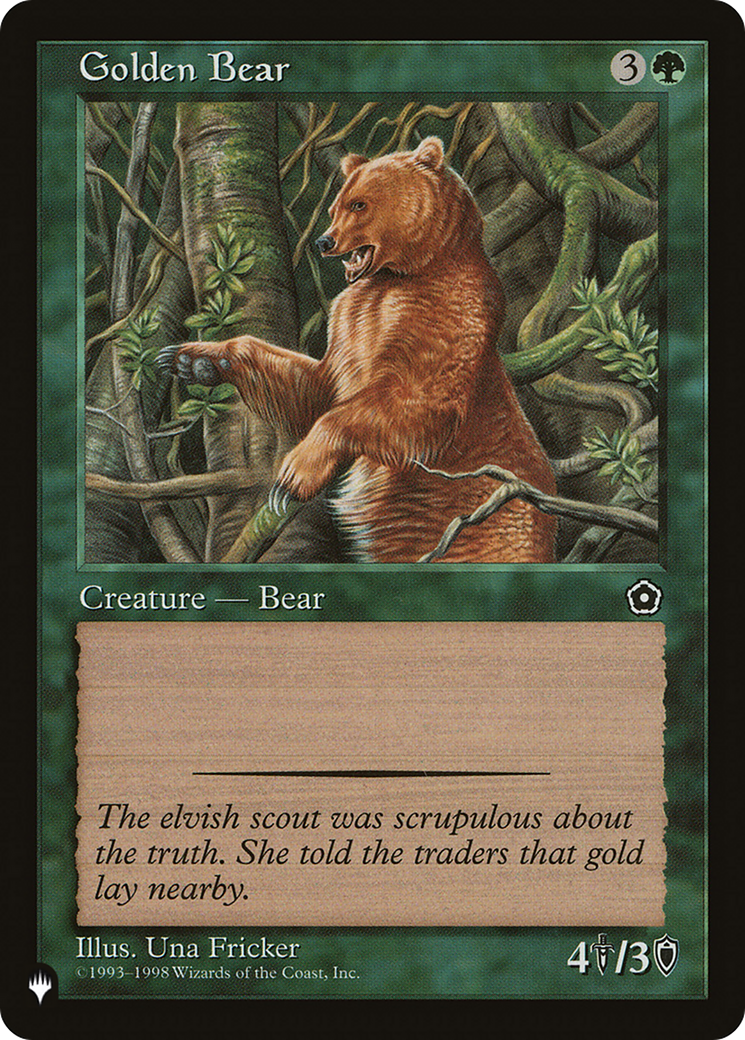 Golden Bear [The List Reprints] MTG Single Magic: The Gathering    | Red Claw Gaming