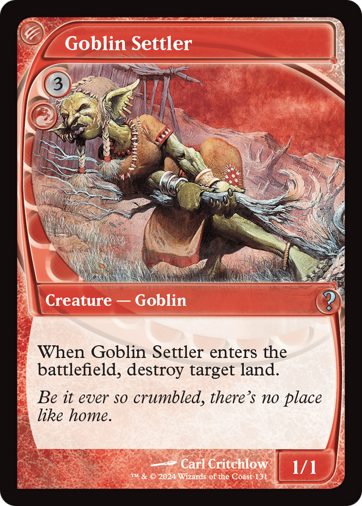 Goblin Settler (Future Sight) [Mystery Booster 2] MTG Single Magic: The Gathering    | Red Claw Gaming