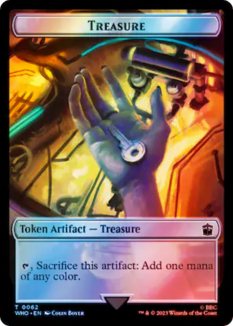 Copy // Treasure (0062) Double-Sided Token (Surge Foil) [Doctor Who Tokens] MTG Single Magic: The Gathering | Red Claw Gaming