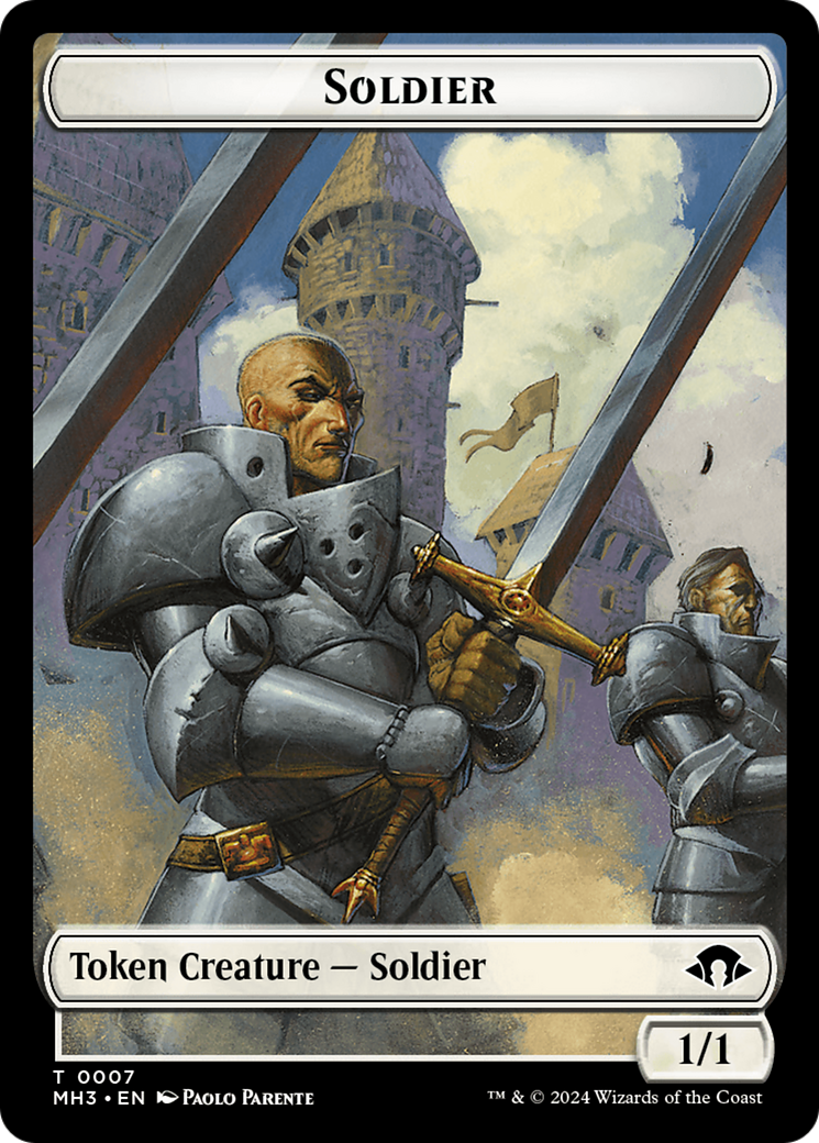 Phyrexian Germ // Soldier Double-Sided Token [Modern Horizons 3 Tokens] MTG Single Magic: The Gathering    | Red Claw Gaming