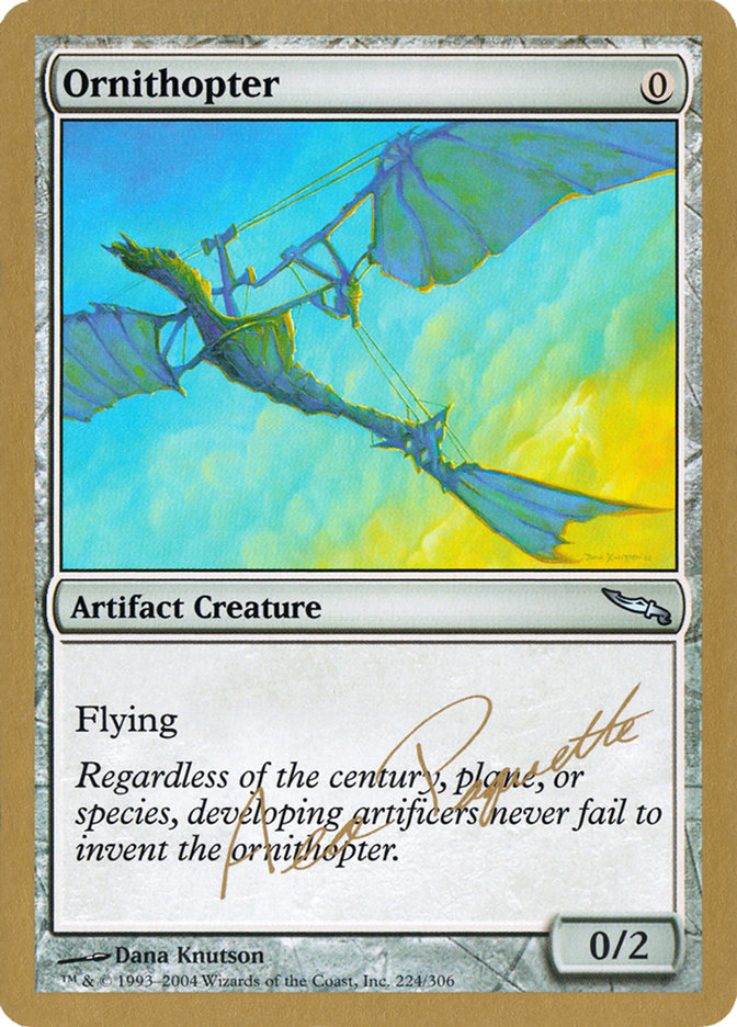 Ornithopter (Aeo Paquette) [World Championship Decks 2004] MTG Single Magic: The Gathering    | Red Claw Gaming