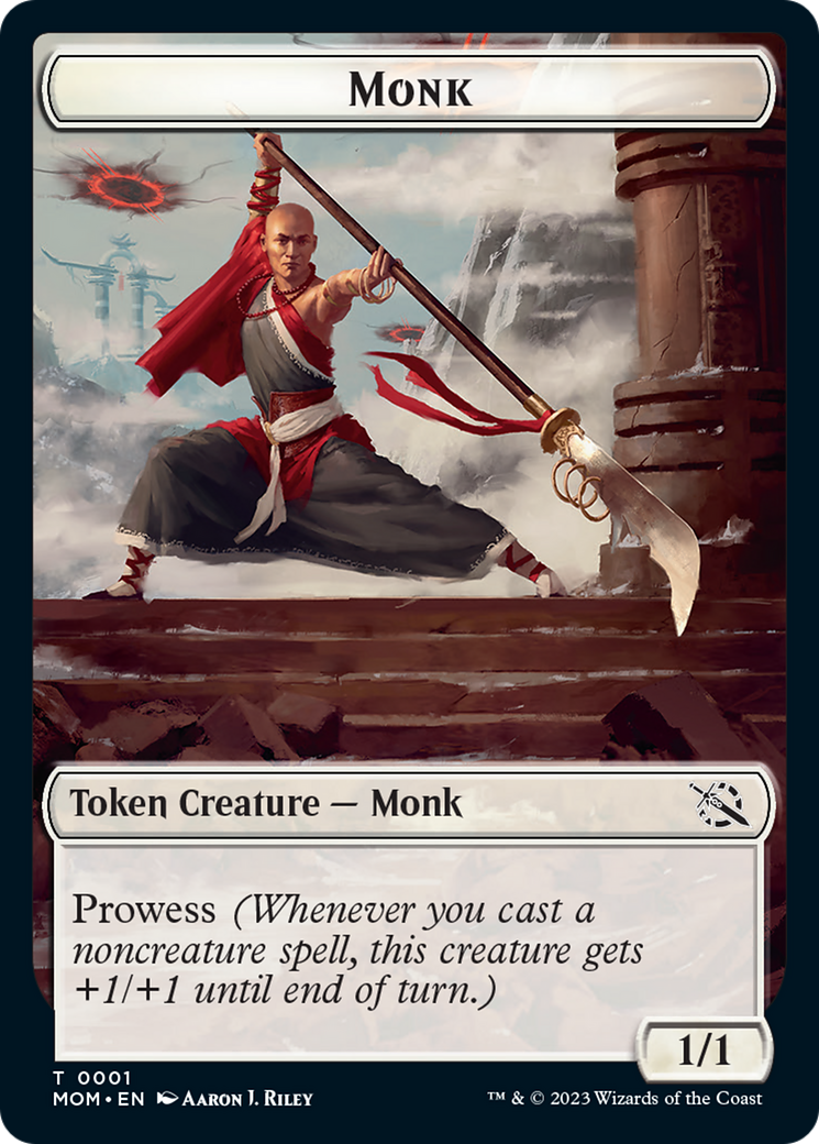 Monk Token [March of the Machine Tokens] MTG Single Magic: The Gathering    | Red Claw Gaming