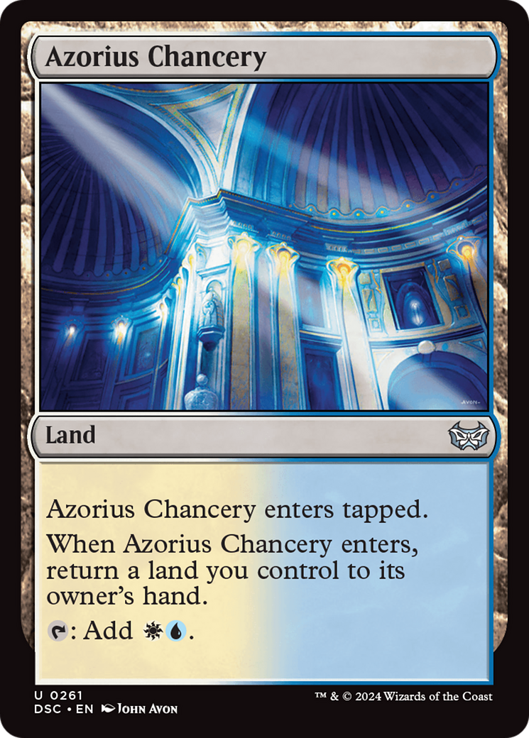 Azorius Chancery [Duskmourn: House of Horror Commander] MTG Single Magic: The Gathering    | Red Claw Gaming