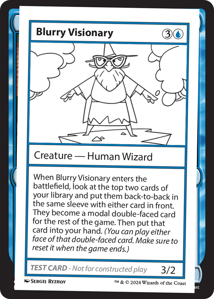 Blurry Visionary [Mystery Booster 2 Playtest Cards] MTG Single Magic: The Gathering    | Red Claw Gaming