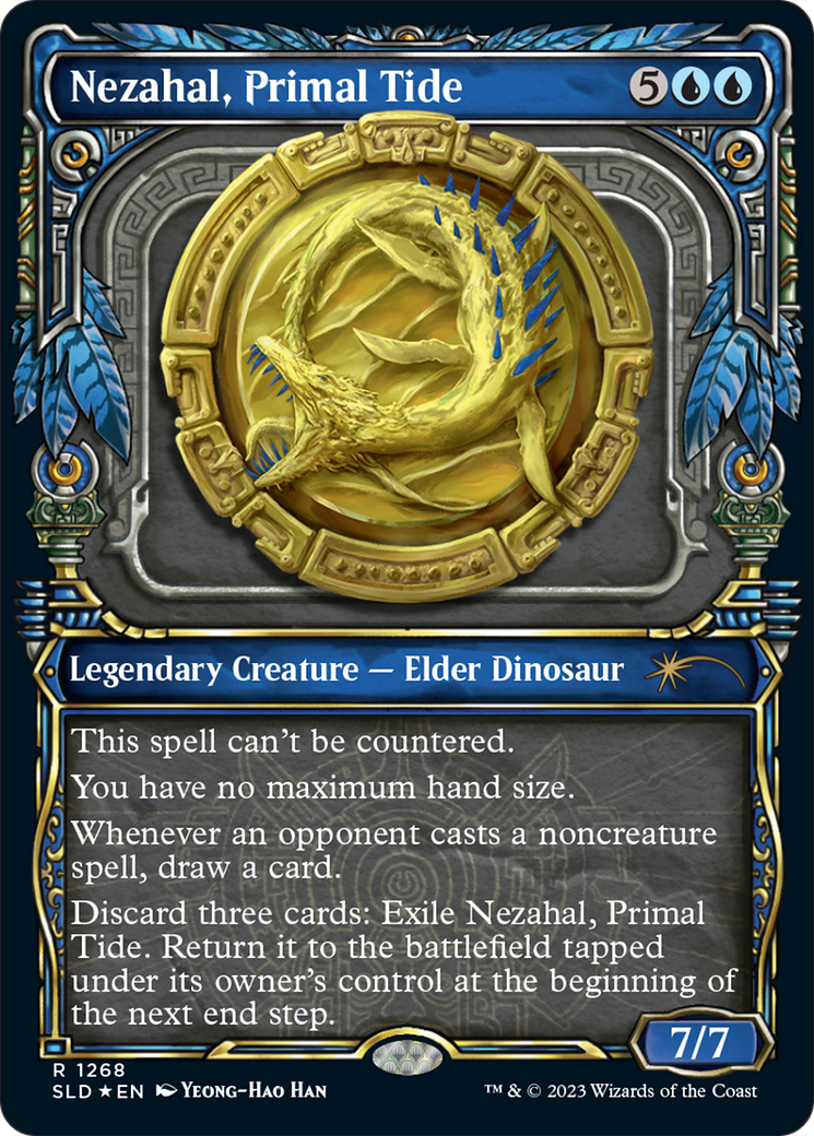 Nezahal, Primal Tide (Halo Foil) [Secret Lair Drop Series] MTG Single Magic: The Gathering    | Red Claw Gaming