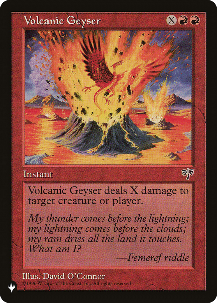 Volcanic Geyser [The List Reprints] MTG Single Magic: The Gathering    | Red Claw Gaming