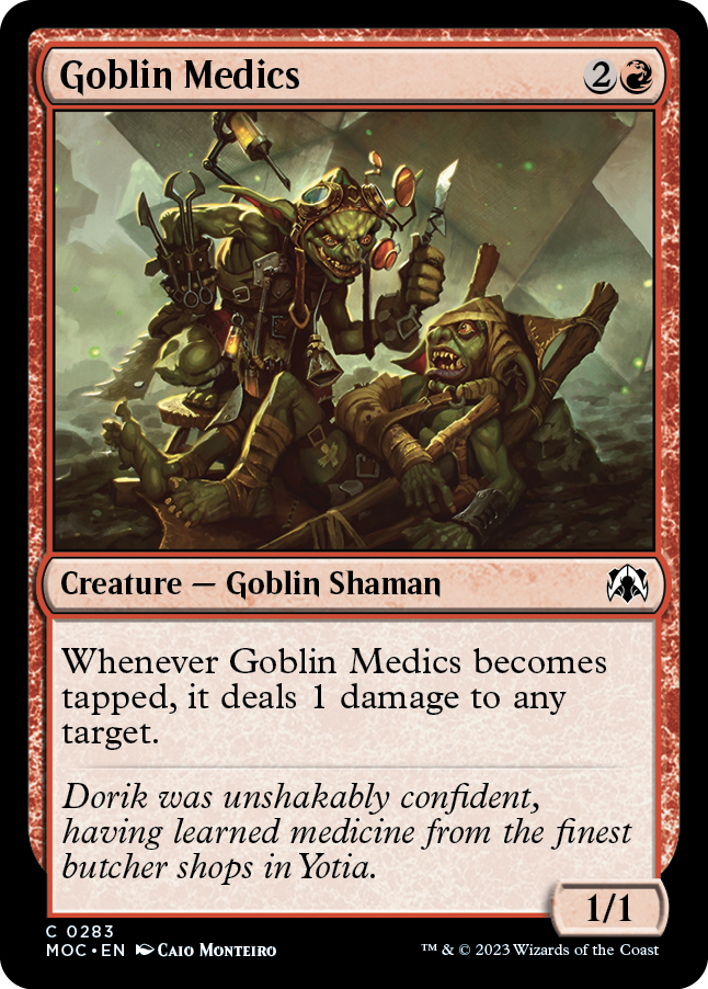 Goblin Medics [March of the Machine Commander] MTG Single Magic: The Gathering    | Red Claw Gaming