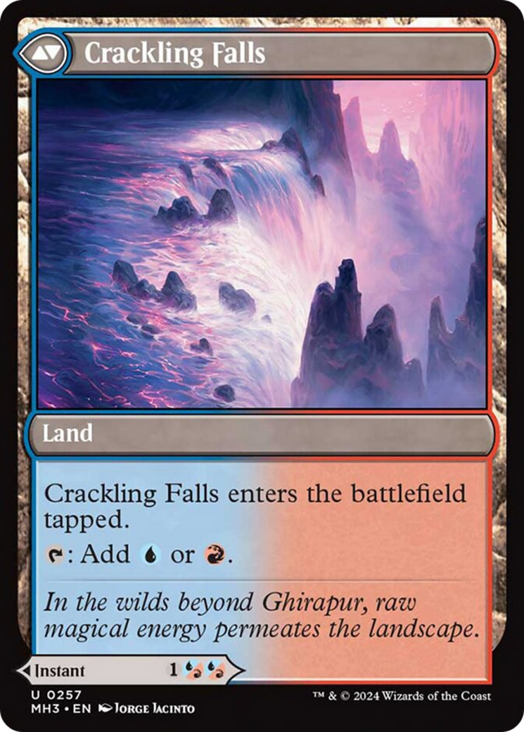 Rush of Inspiration // Crackling Falls [Modern Horizons 3] MTG Single Magic: The Gathering    | Red Claw Gaming