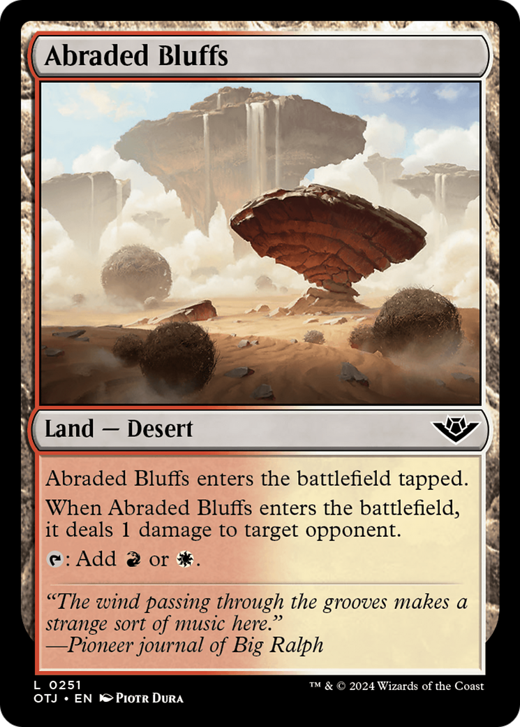 Abraded Bluffs [Outlaws of Thunder Junction] MTG Single Magic: The Gathering    | Red Claw Gaming