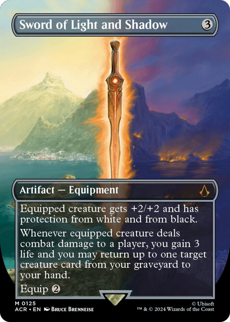 Sword of Light and Shadow (Borderless) [Assassin's Creed] MTG Single Magic: The Gathering    | Red Claw Gaming