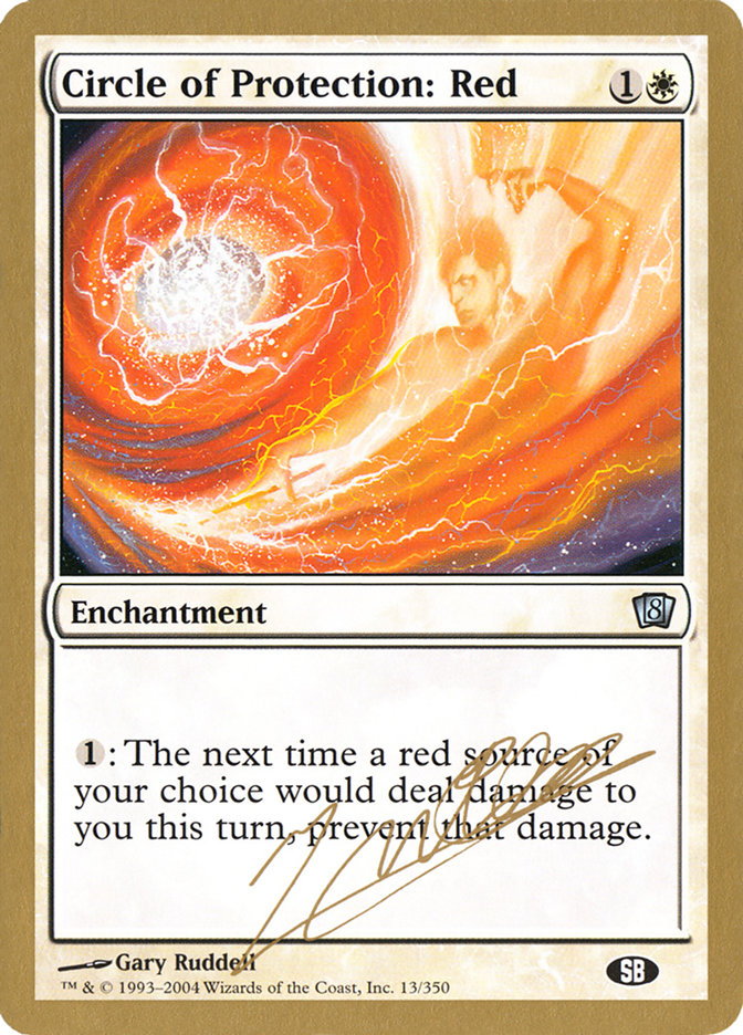 Circle of Protection: Red (Julien Nuijten) (SB) [World Championship Decks 2004] MTG Single Magic: The Gathering    | Red Claw Gaming