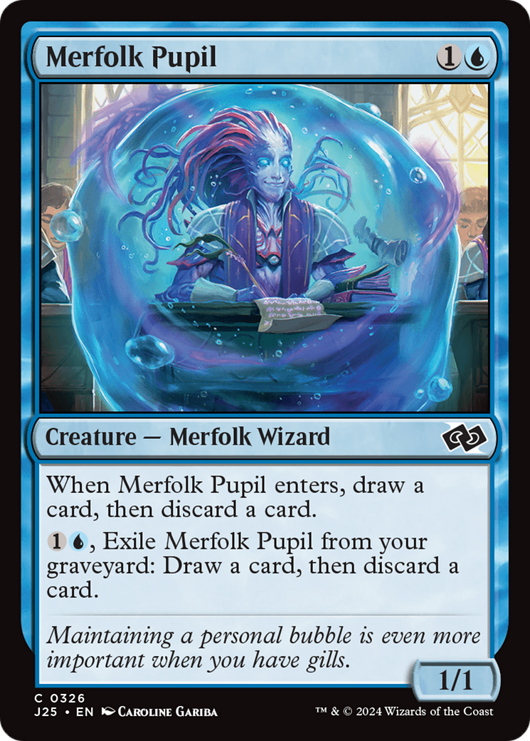 Merfolk Pupil [Foundations Jumpstart] MTG Single Magic: The Gathering    | Red Claw Gaming