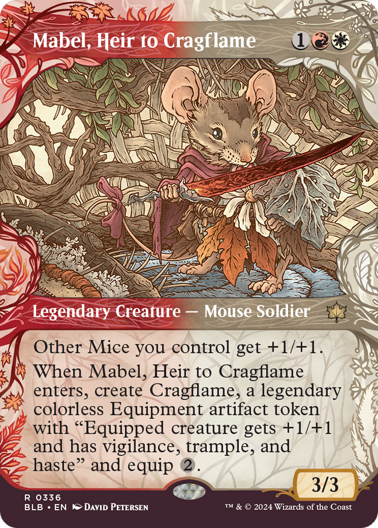 Mabel, Heir to Cragflame (Showcase) [Bloomburrow] MTG Single Magic: The Gathering    | Red Claw Gaming