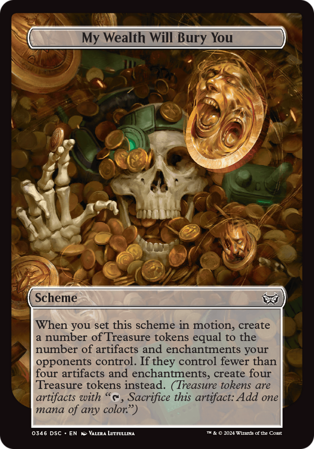 My Wealth Will Bury You (Full Art) [Duskmourn: House of Horror Commander] MTG Single Magic: The Gathering    | Red Claw Gaming