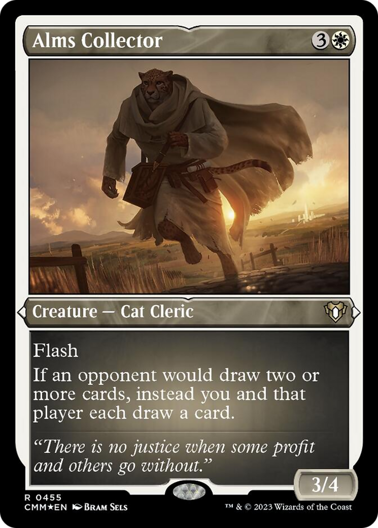 Alms Collector (Foil Etched) [Commander Masters] MTG Single Magic: The Gathering | Red Claw Gaming