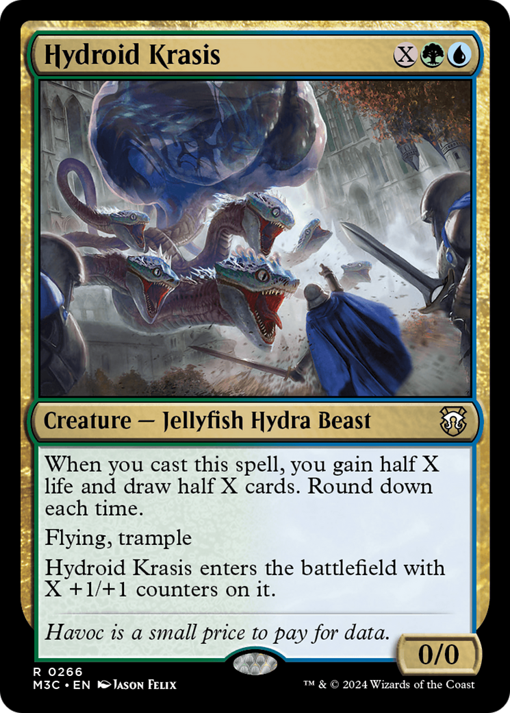 Hydroid Krasis (Ripple Foil) [Modern Horizons 3 Commander] MTG Single Magic: The Gathering    | Red Claw Gaming