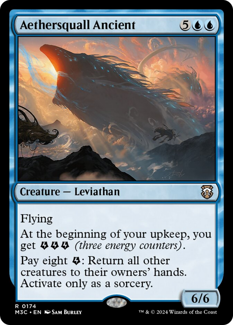 Aethersquall Ancient (Ripple Foil) [Modern Horizons 3 Commander] MTG Single Magic: The Gathering    | Red Claw Gaming