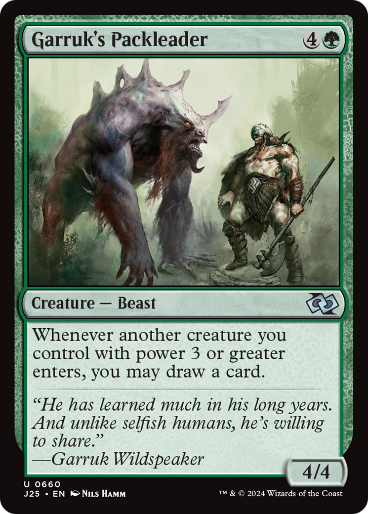 Garruk's Packleader [Foundations Jumpstart] MTG Single Magic: The Gathering | Red Claw Gaming