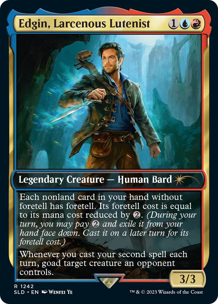 Edgin, Larcenous Lutenist [Secret Lair Drop Series] MTG Single Magic: The Gathering    | Red Claw Gaming