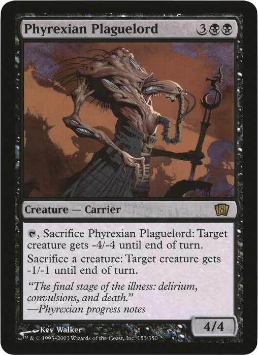 Phyrexian Plaguelord (Oversized) [Eighth Edition Box Topper] MTG Single Magic: The Gathering    | Red Claw Gaming