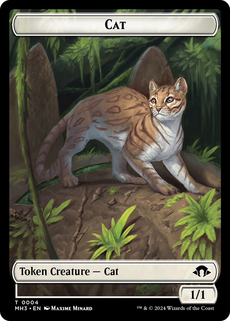 Cat // Energy Reserve Double-Sided Token [Modern Horizons 3 Tokens] MTG Single Magic: The Gathering    | Red Claw Gaming