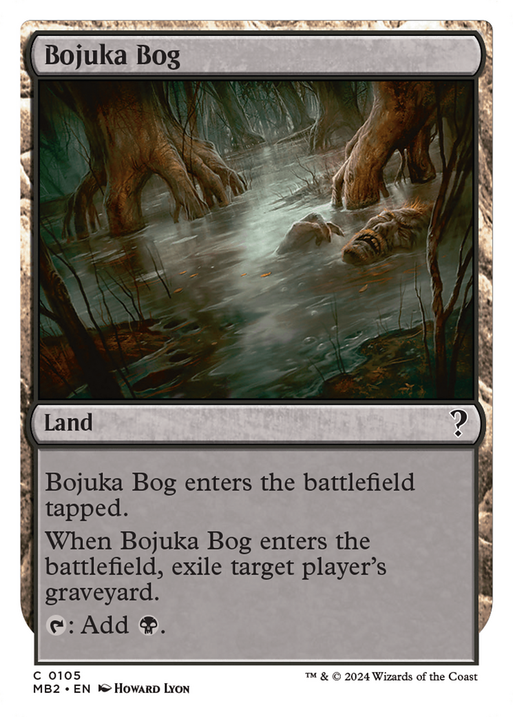 Bojuka Bog (White Border) [Mystery Booster 2] MTG Single Magic: The Gathering    | Red Claw Gaming