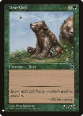 Bear Cub [Mystery Booster] MTG Single Magic: The Gathering    | Red Claw Gaming