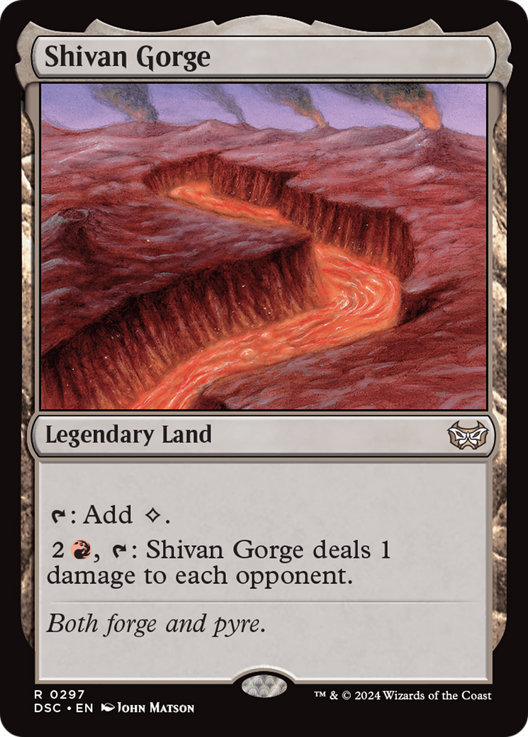 Shivan Gorge [Duskmourn: House of Horror Commander] MTG Single Magic: The Gathering    | Red Claw Gaming