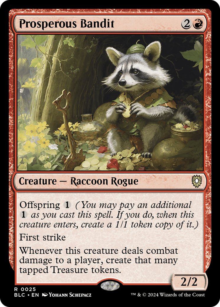 Prosperous Bandit [Bloomburrow Commander] MTG Single Magic: The Gathering    | Red Claw Gaming