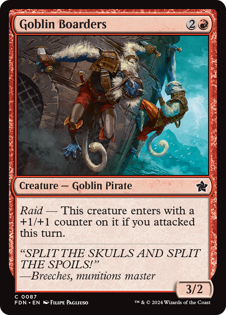 Goblin Boarders [Foundations] MTG Single Magic: The Gathering | Red Claw Gaming