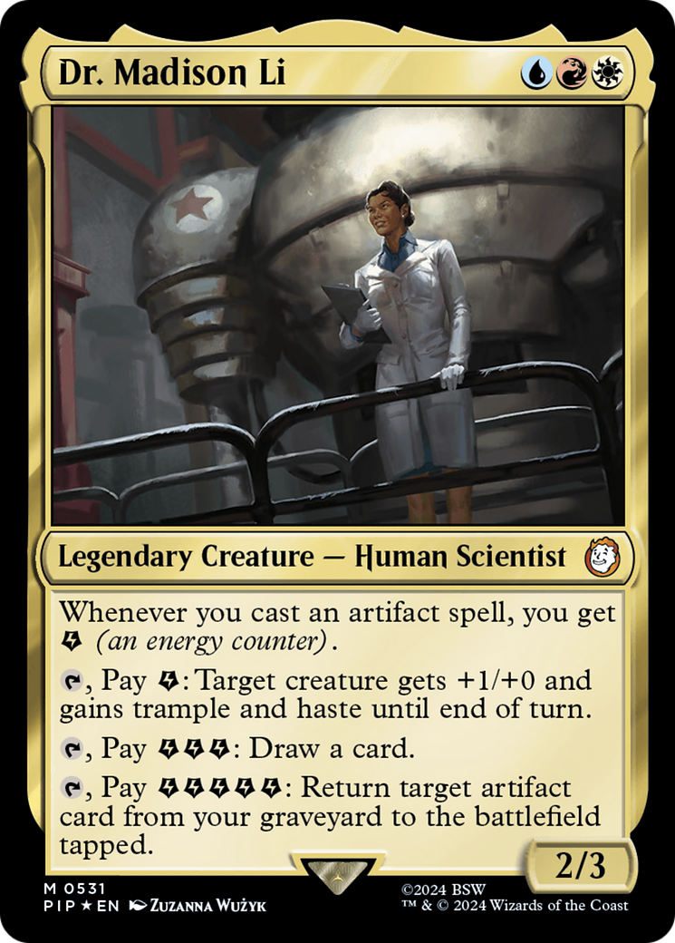 Dr. Madison Li (Surge Foil) [Fallout] MTG Single Magic: The Gathering    | Red Claw Gaming