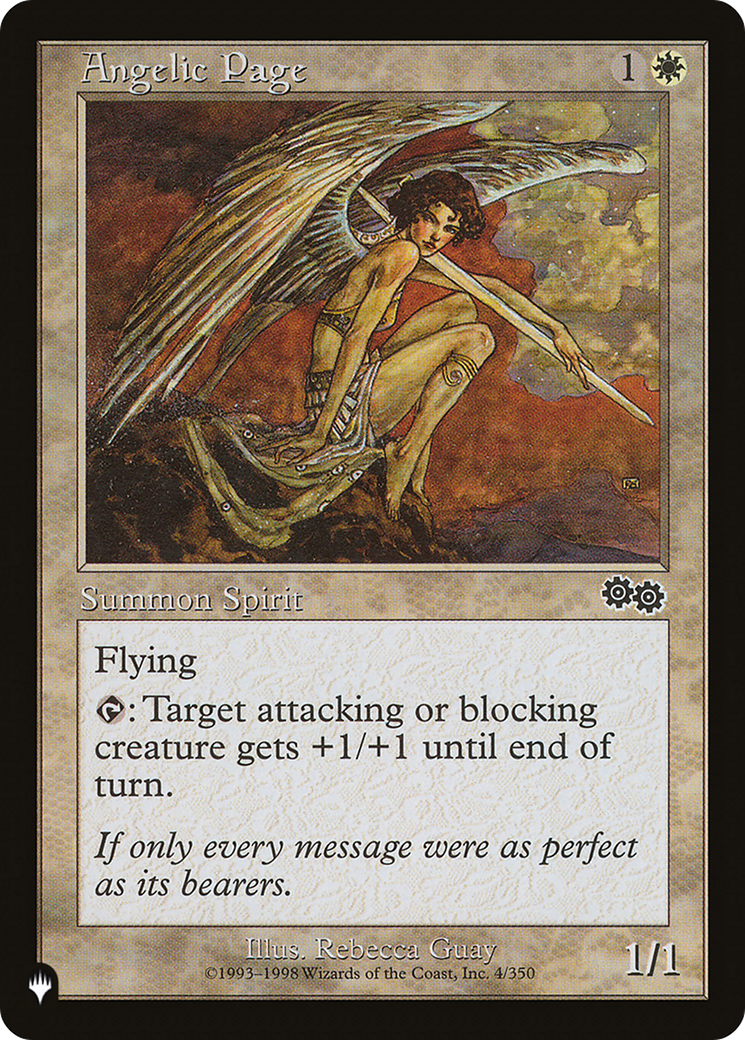 Angelic Page [The List Reprints] MTG Single Magic: The Gathering    | Red Claw Gaming