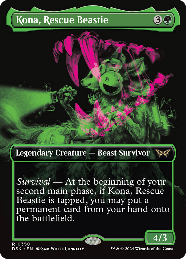 Kona, Rescue Beastie (Showcase) [Duskmourn: House of Horror] MTG Single Magic: The Gathering    | Red Claw Gaming