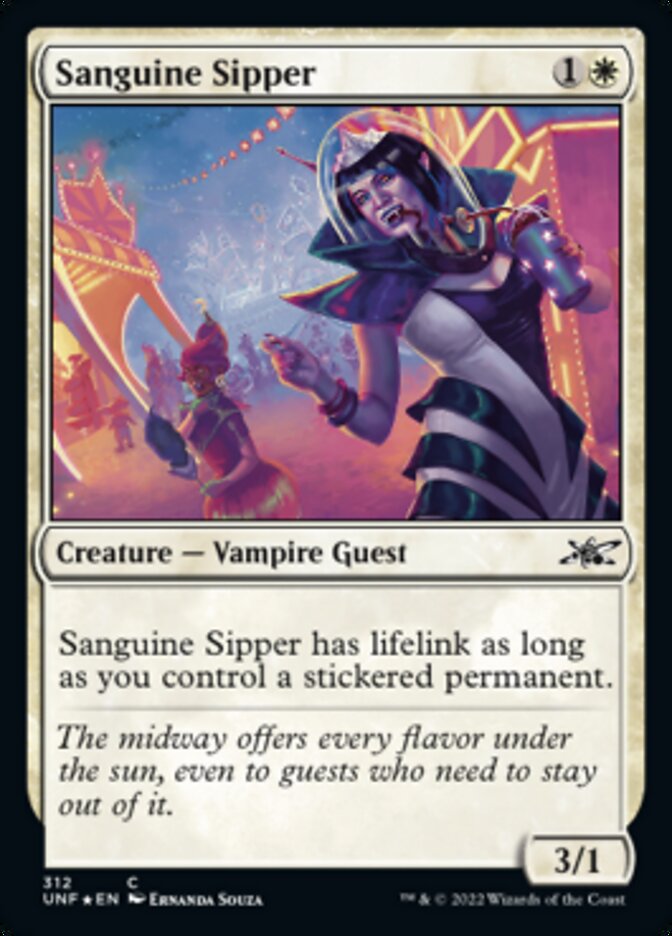 Sanguine Sipper (Galaxy Foil) [Unfinity] MTG Single Magic: The Gathering    | Red Claw Gaming