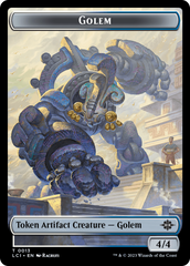 Gnome // Golem Double-Sided Token [The Lost Caverns of Ixalan Tokens] MTG Single Magic: The Gathering    | Red Claw Gaming