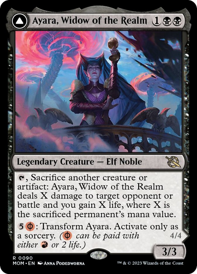 Ayara, Widow of the Realm // Ayara, Furnace Queen [March of the Machine] MTG Single Magic: The Gathering    | Red Claw Gaming