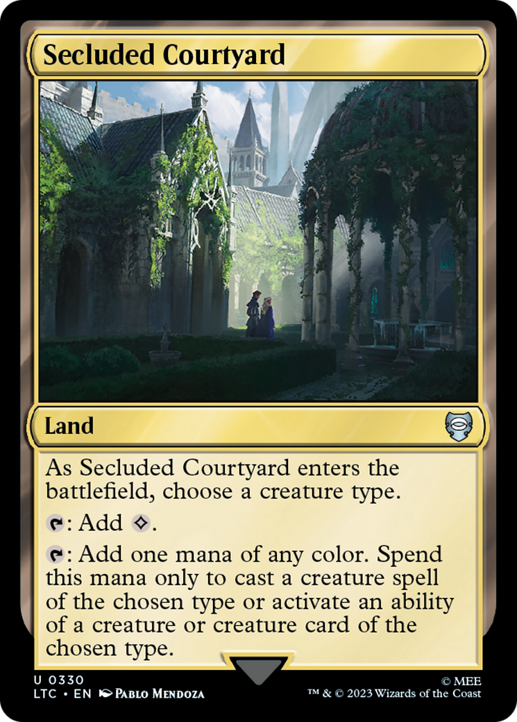 Secluded Courtyard [The Lord of the Rings: Tales of Middle-Earth Commander] MTG Single Magic: The Gathering | Red Claw Gaming