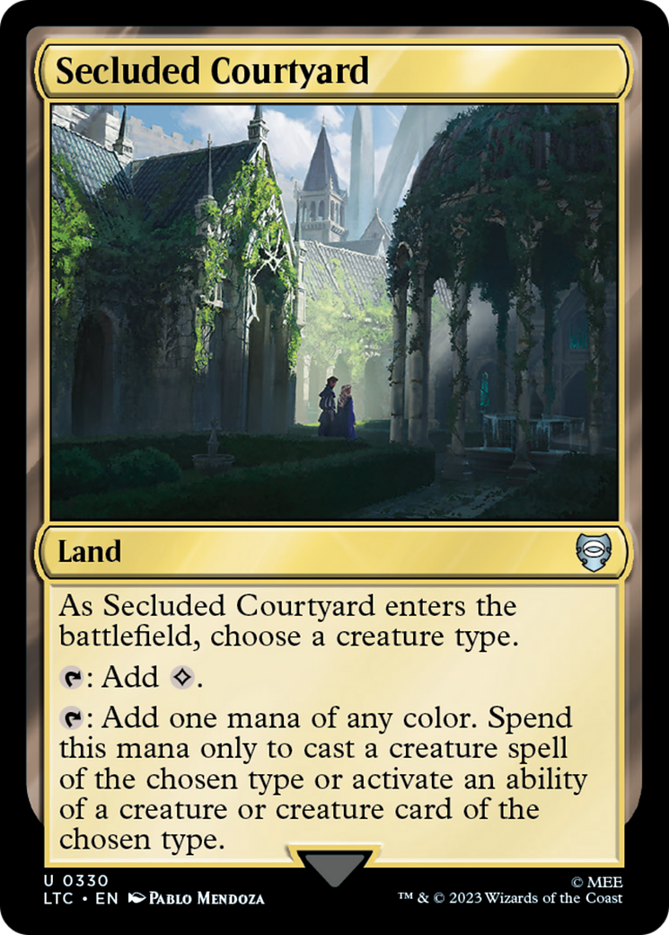 Secluded Courtyard [The Lord of the Rings: Tales of Middle-Earth Commander] MTG Single Magic: The Gathering    | Red Claw Gaming