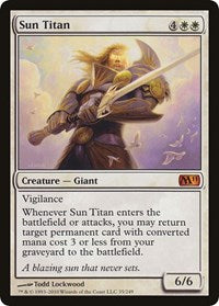 Sun Titan (M11) [Oversize Cards] MTG Single Magic: The Gathering    | Red Claw Gaming