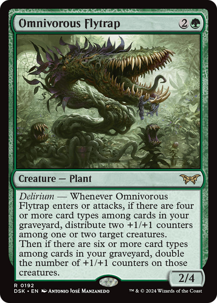 Omnivorous Flytrap [Duskmourn: House of Horror] MTG Single Magic: The Gathering    | Red Claw Gaming