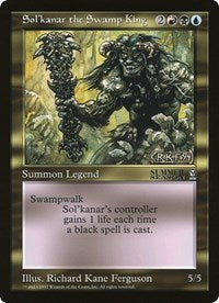 Sol'kanar the Swamp King (Oversized) [Oversize Cards] MTG Single Magic: The Gathering    | Red Claw Gaming