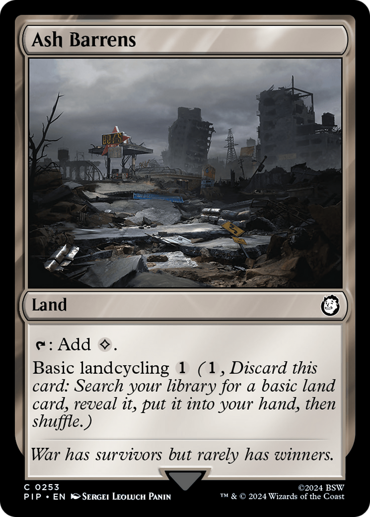 Ash Barrens [Fallout] MTG Single Magic: The Gathering    | Red Claw Gaming