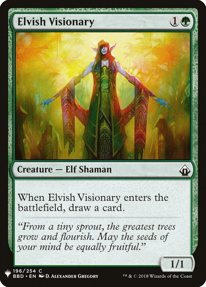 Elvish Visionary [Mystery Booster] MTG Single Magic: The Gathering    | Red Claw Gaming